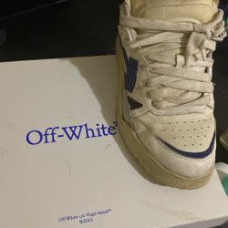 Off White Sponge Midtop Leather Sneaker