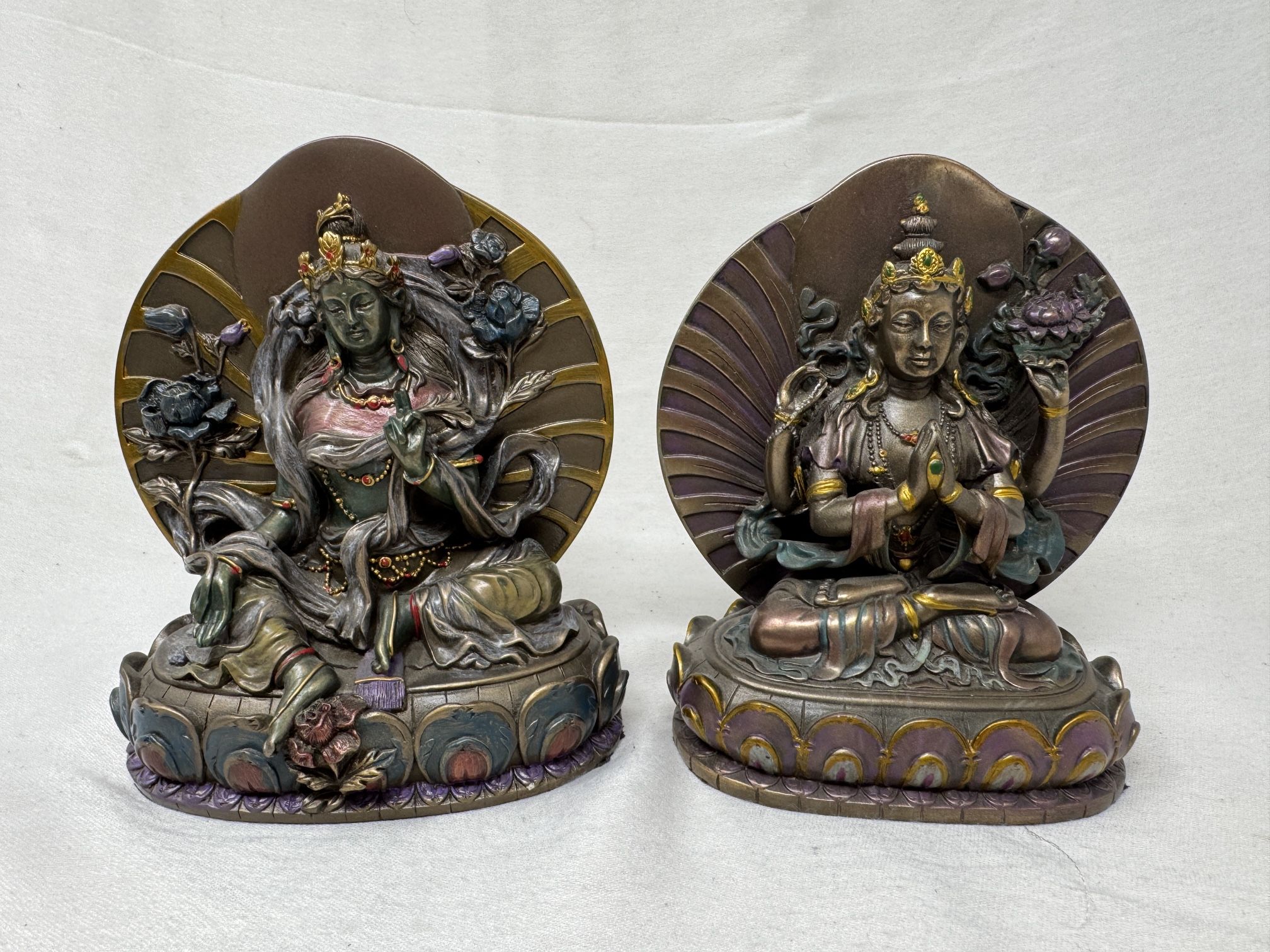 Large Arya Green Tara Statue Buddha Figurine Summit Collection