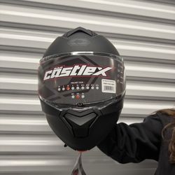 Castle X Modular Full-Face Motorcycle Helmet – Matte Black