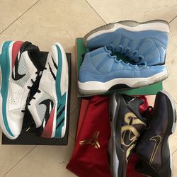 Nike Air Jordan 11 Gift Of Flight ‘Pantone’ Size 12, Kobe Year Of The Mamba V Size 12, Ja 1 Size 13