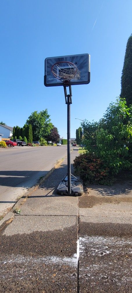 Free Stand Alone Basketball Hoop - BENT HOOP!