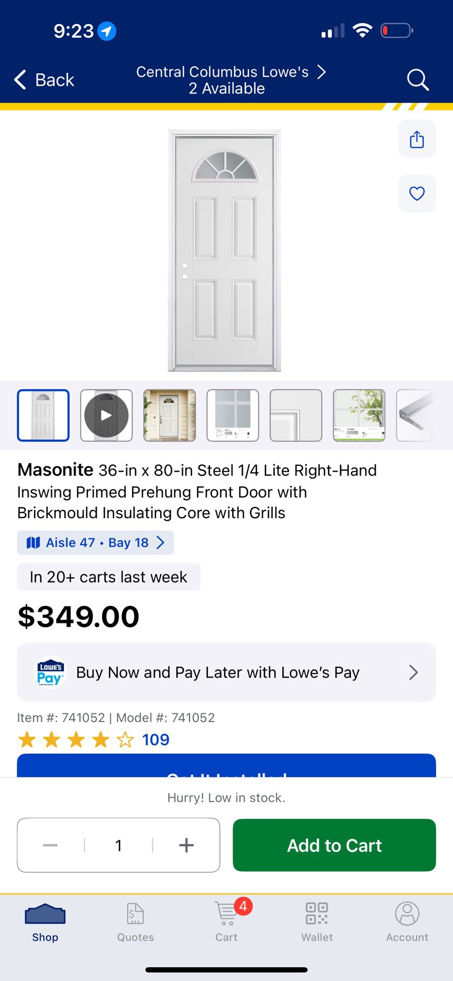 Masonite Right Hand In swing Door $200 Gently Used