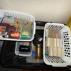 Bunch Of Football, Basketball, Baseball, And Pokemon Cards/ Comic Books And Coins 