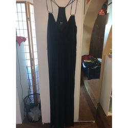 Womens Long Black Guess Dress
