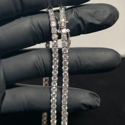 Moissanite Bracelet 3mm 7-7.5” Wrist 