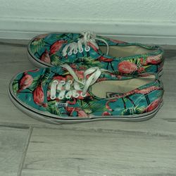 Vans Unisex Doren Authentic Skate Shoes Blue Flamingo 721277 Lace Up M 6.5 W 8