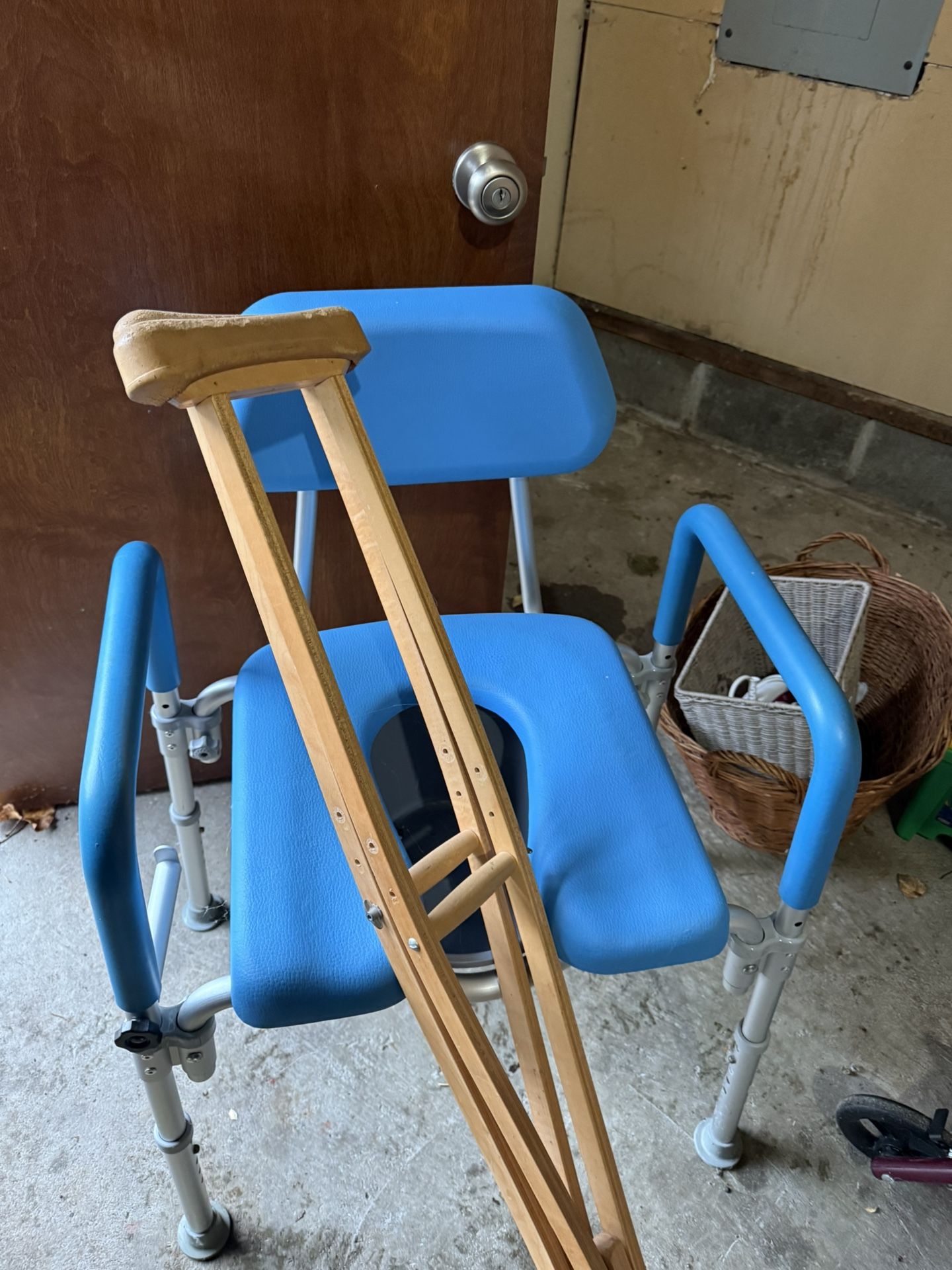 Free Walker, Crutches And Toilet