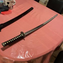 Samurai Katana Black/Gold Large