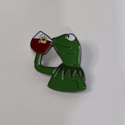 New Kermit Sipping Tea Enamel Pin PRICE FIRM