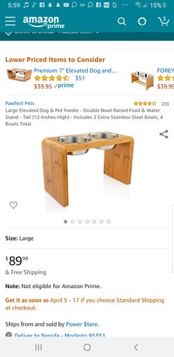 New elevated dog feedeer