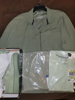 New Men's Airforce 1  Sz 10.5, Xerxion Large Jacket & 2 Shirts Med & Larg
