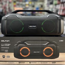 Rechargeable Portable Bluetooth Speaker with Party Lights