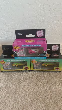Funko Bitty Pop Rides Funko Pops Jurassic Park Alan Grant Hello Kitty Racing Cars Toys Collectible Figures Toys Squishy Squeezy Needoh Dumplings
