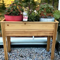 45”Long and 36” Tall Cedar planter