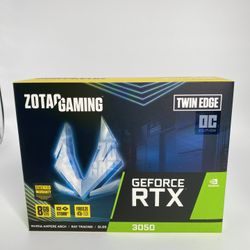 ZOTAC GAMING GeForce RTX 3050 Twin Edge OC Graphics card GF RTX 3050 8 GB GDDR6