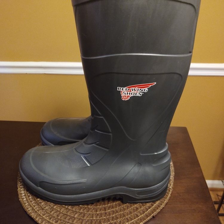 Red Wing Injex Men’s 17 In. Waterproof Rubber Safety Boots Sz 13