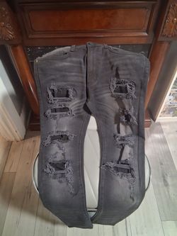 Golden Skinny Fit Distressed Jeans