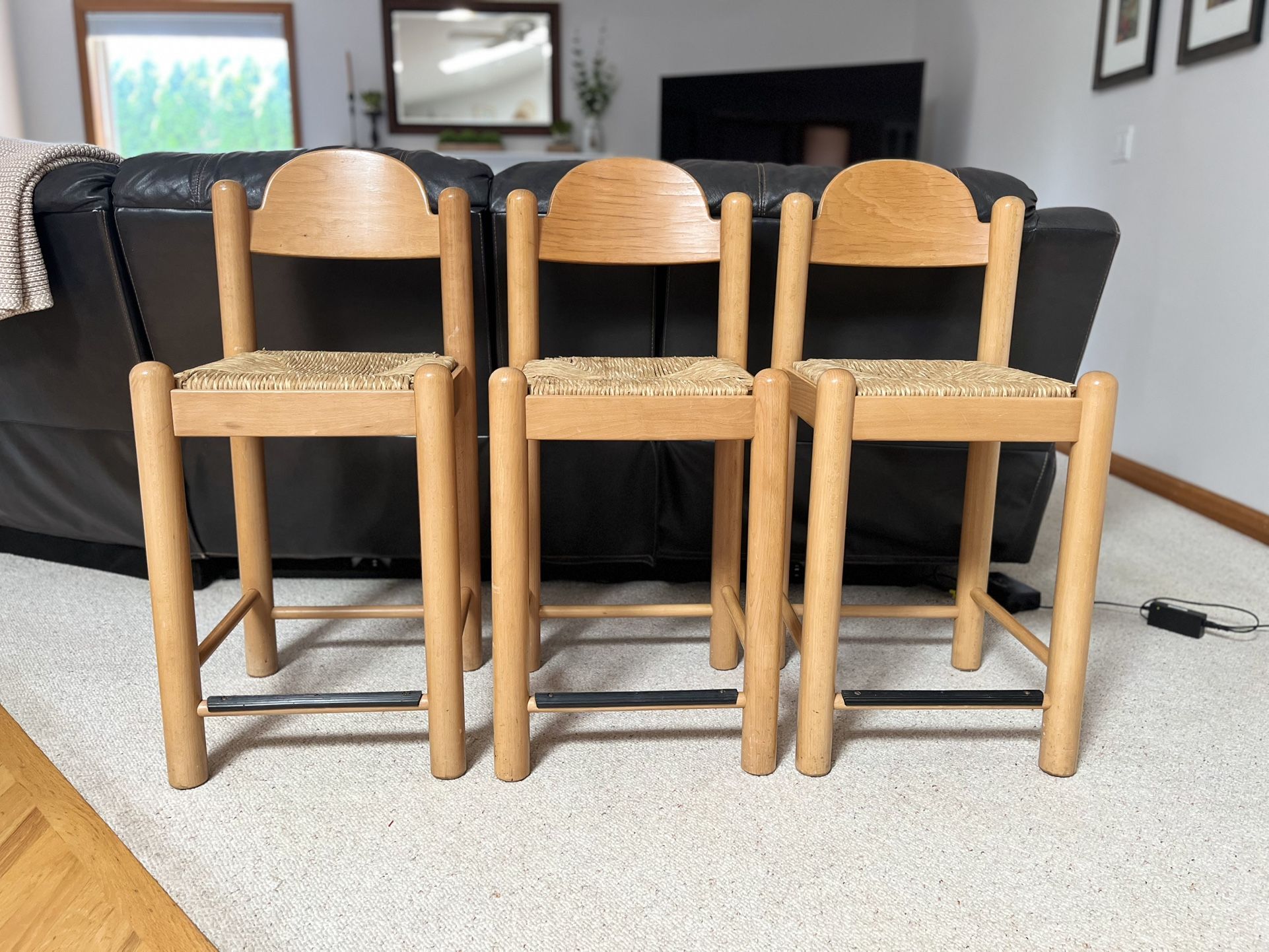 Rare 1970’s Padova Bar Stool & Chair Set By Hank Lowenstein
