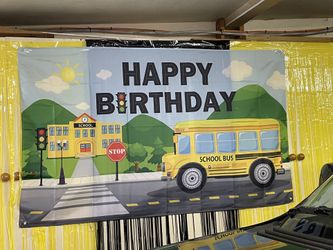 School Bus Banner