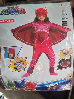 PJ Masks Owlette Toddler Costume Size 3T-4T