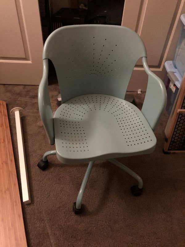 Light Teal Metal Desk Chair For In Chandler Az Offerup