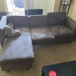 Grey Couch With Chaise