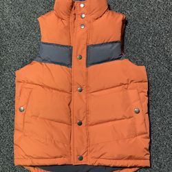 Gap Kids boys size 6/7 puffer fleece lined outdoor vest 