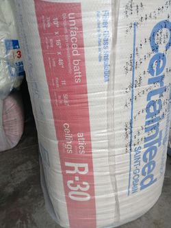 Insulation for ceiling R30x16 cover 58 sqft unface the price is for each bag