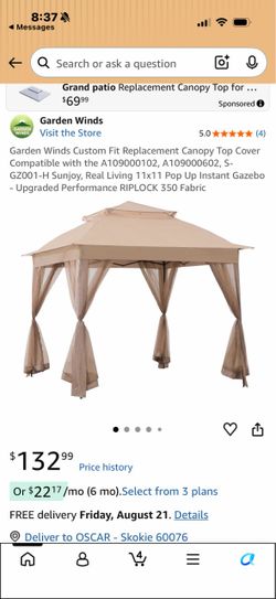 11x11 Canopy Tent Brand New in box