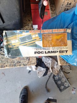 Vintage car fog ligths