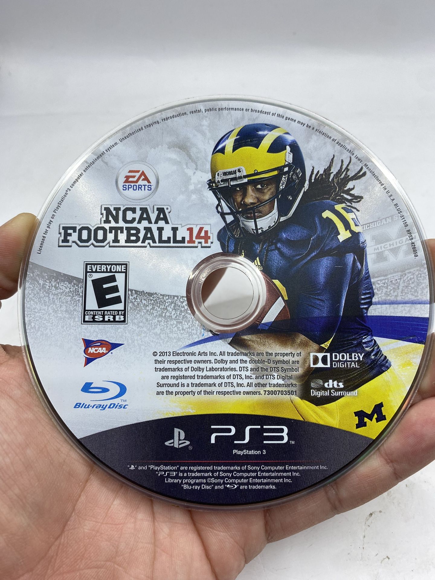 NCAA Football 14 (Sony PlayStation 3, 2013) PS3 Disc Only College Football
