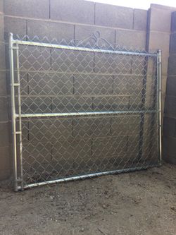 Chain Link Gate (NEW - Never Installed) 57” wide X 45” high