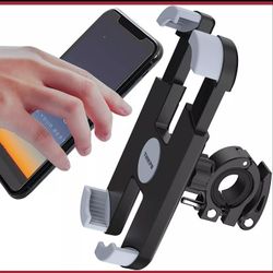 Bike Phone Mount 360 Rotation, Secure Quick-locking Clamp, Shockproof Silicon Pad BRANDNEW.

SECURE AND STURDY - The special designed mounting clamp i