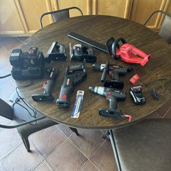 Craftsman Tool Set And Batteries With Chargers
