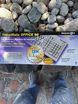 Windows 98 Keyboard W/98 Bia voice Office Software