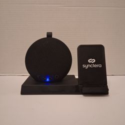 2-in-1 Portable Bluetooth Speaker & Wireless Charging Dock Stand