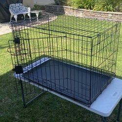 Like New Folding Large Pet Crate Kennel