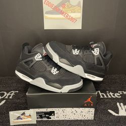 Air Jordan 4 Retro SE “Black Canvas” GS Size 6Y / 7.5W