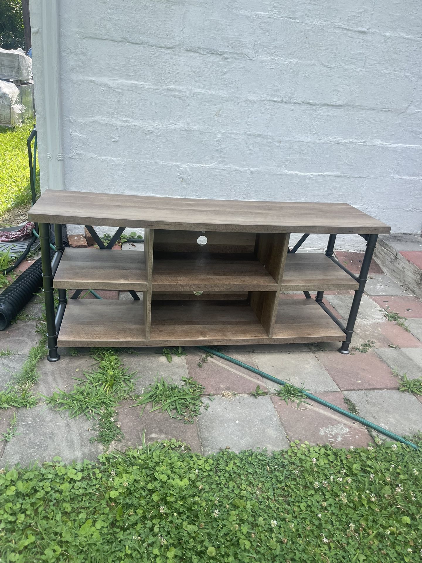 Irondale 54 in. Autumn Driftwood TV Stand Fits TVs Up to 60 in. with Cable Management