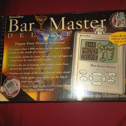 Bar Master Drink Recipes And Bar Joke Machine!!! Brand New In Box