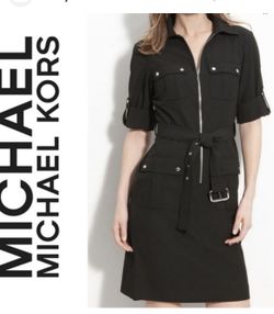 Michael Kors Jumpsuit Dress Black With Belt