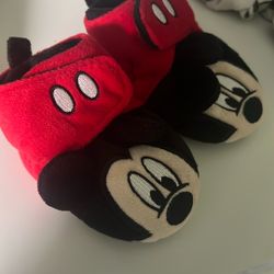 Mickey Mouse Booties - Soft Fleece Slipper Socks