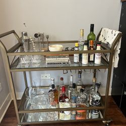 Gold Bar Cart