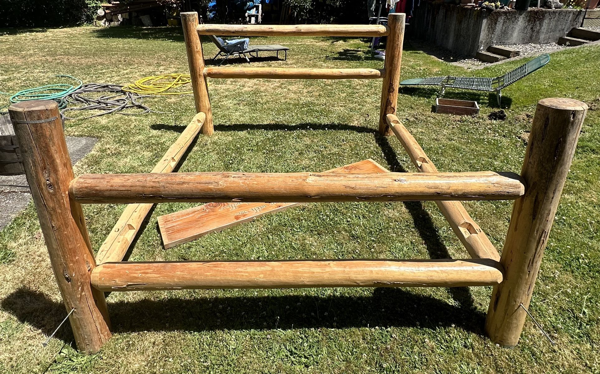 Log Bed Frame