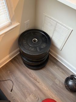 6 × 35 LB Weight Plates – 210 LBS Total – Must Sell
