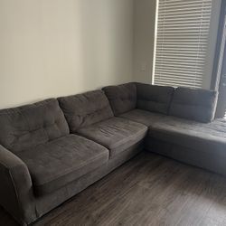 Gray L Shaped Sectional Sofa