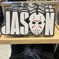 Halloween Horror Nights HHN 2025 Jason Universe Wooden Sign Authentic New