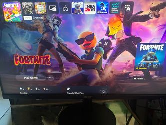 Acer Monitor with PS5 Dashboard