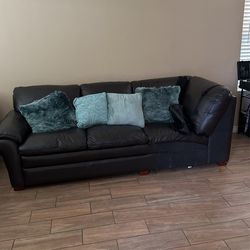 Leather couches, La-Z-Boy