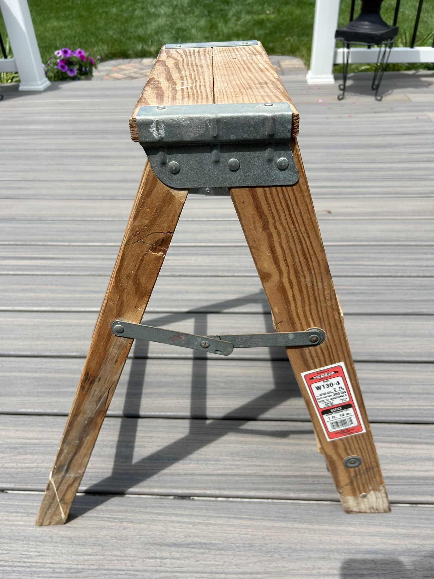 Vintage Wenner Wooden Step Stool